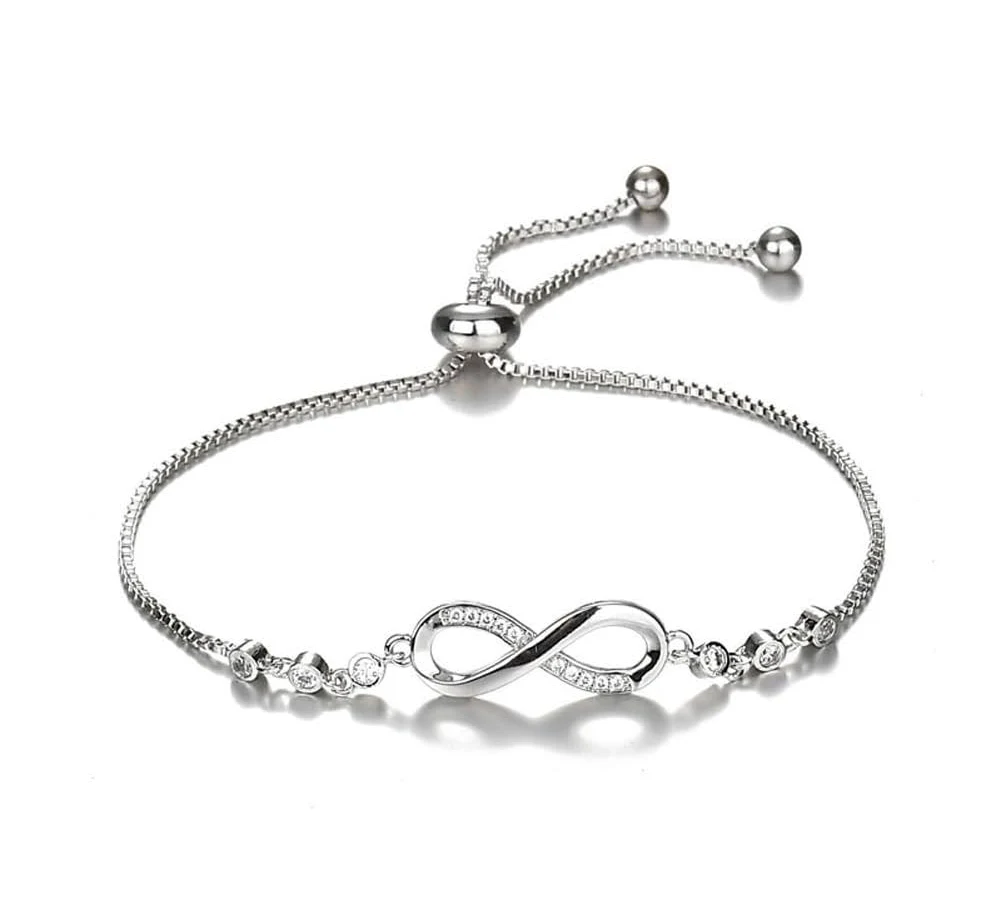 Shining Diva Fashion Latest Stylish Crystal Charm Bracelet