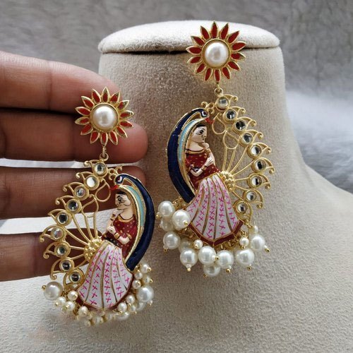 Party Wear Unique Design Artificial Fancy Earrings Set